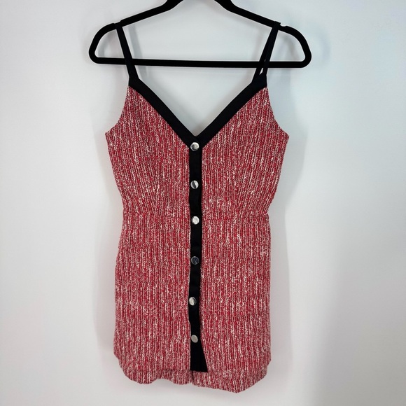 Maje Woven Snap Button Up Built In Shorts Colorful Romper - Picture 1 of 4